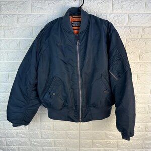 Schott NYC MA-1 Bomber Jacket – Classic Flight Jacket (Men's M)
